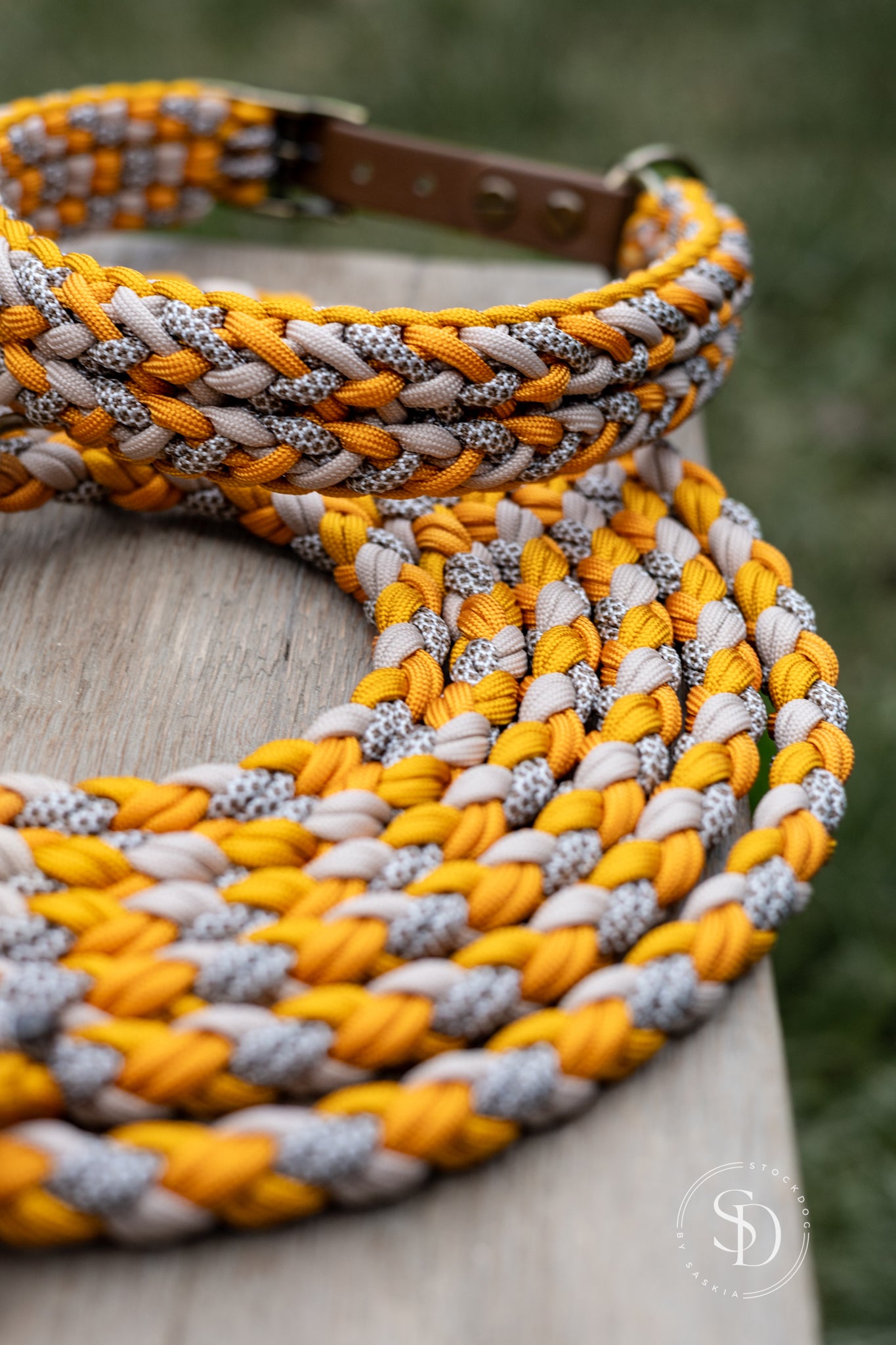 Halsband Rom & Leine Paris - Goldenrod x Mokka