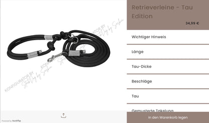 Retrieverleine Tau Edition