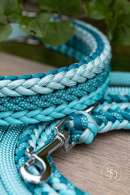 Halsband Venice & Paracord Tau Leinen Set - Turquoise