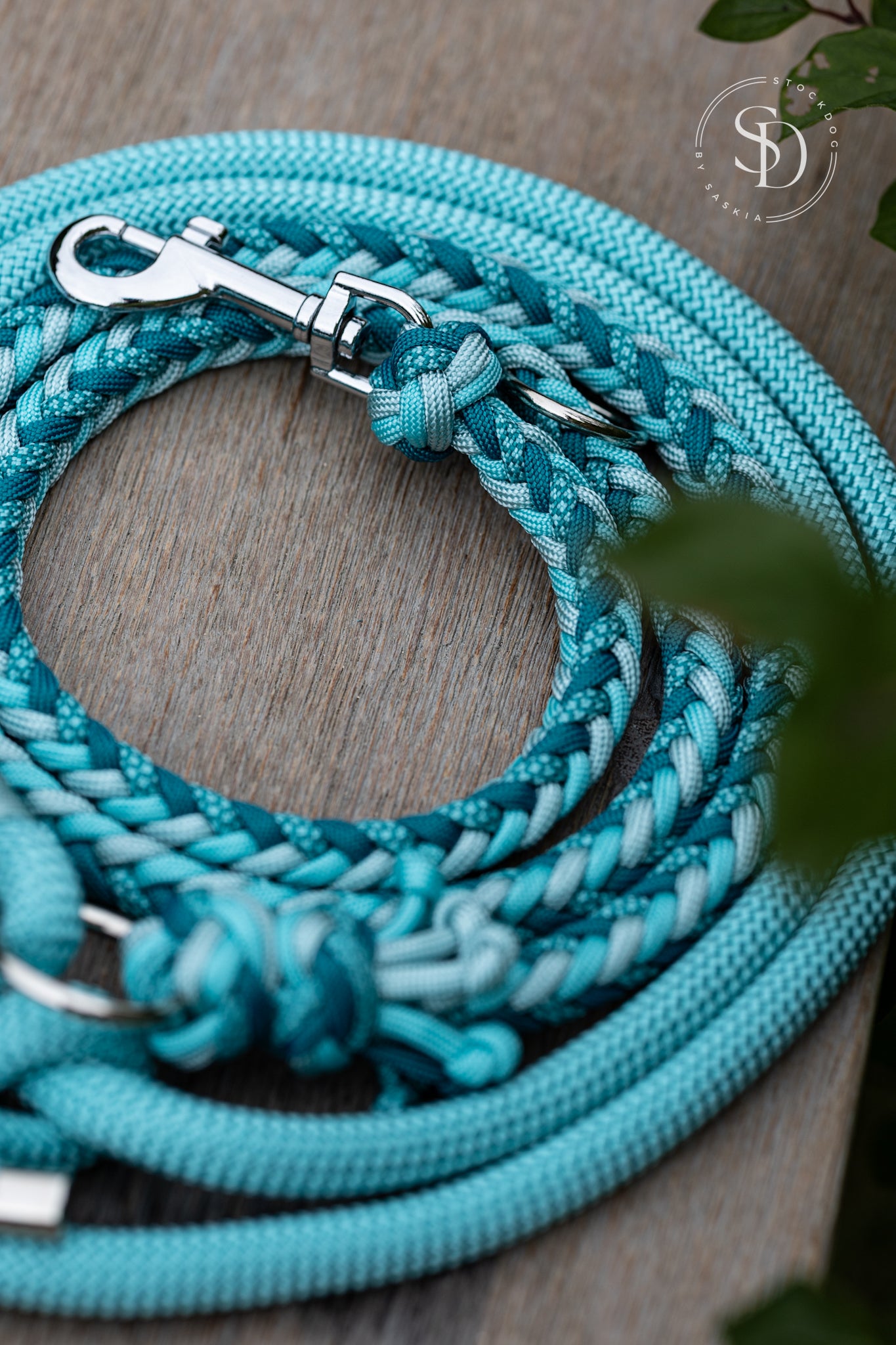 Halsband Venice & Paracord Tau Leinen Set - Turquoise