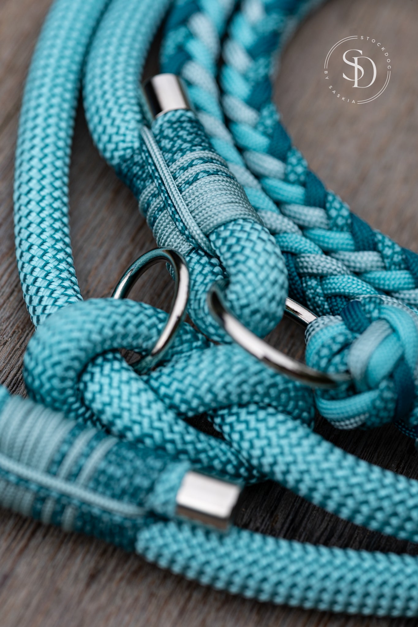 Halsband Venice & Paracord Tau Leinen Set - Turquoise