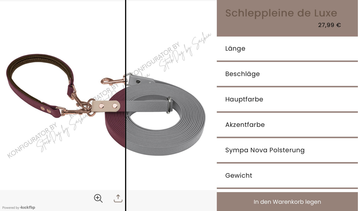 Schleppleine de Luxe