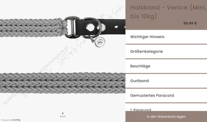 Halsband - Venice (Mini, bis 10kg)