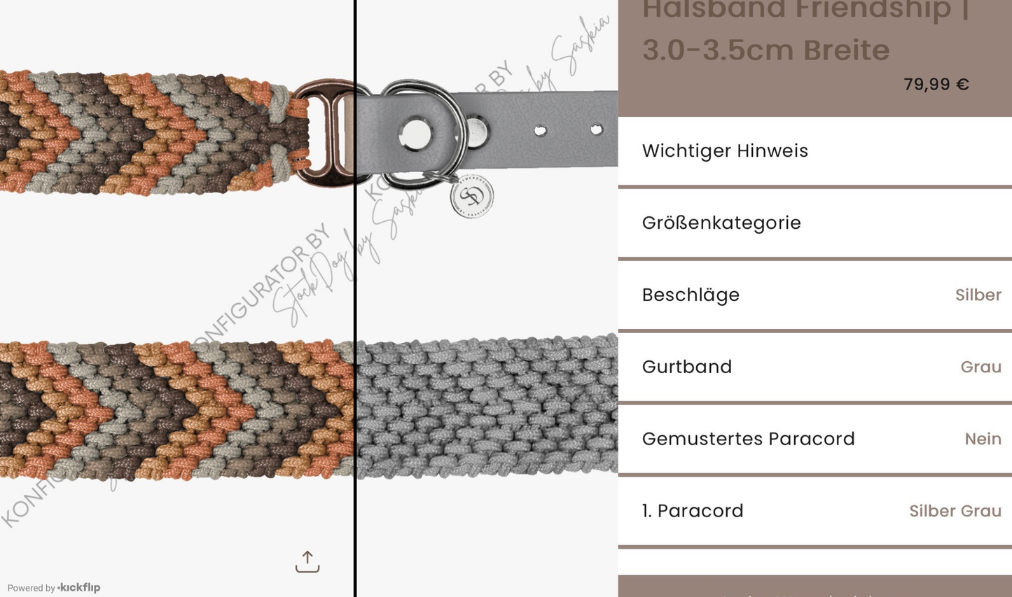 Halsband Friendship | 3.0-3.5cm Breite