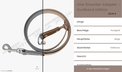 One Shoulder Adapter - Gurtband Edition