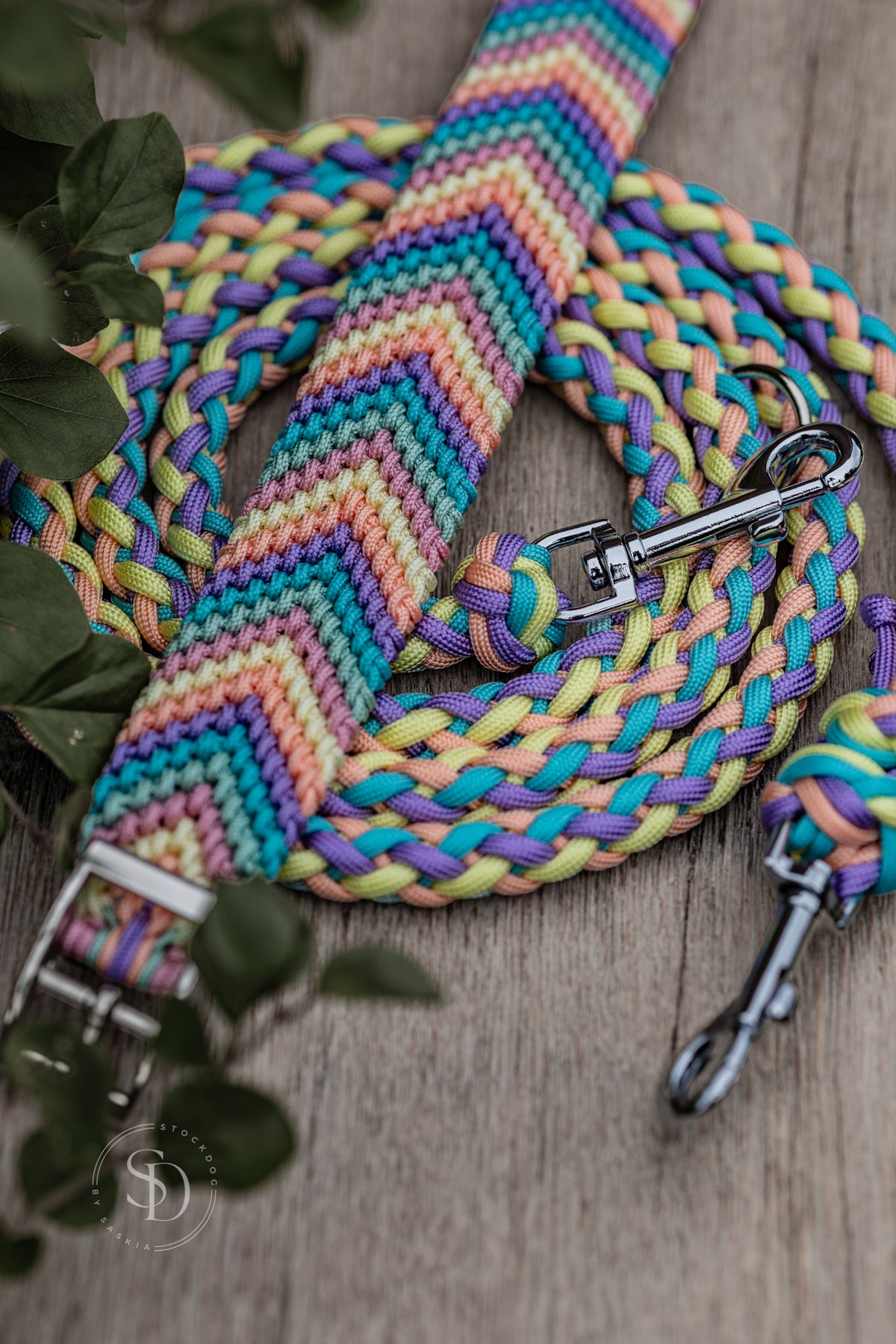 Halsband Friendship & Leine Paris - Rainbow Love