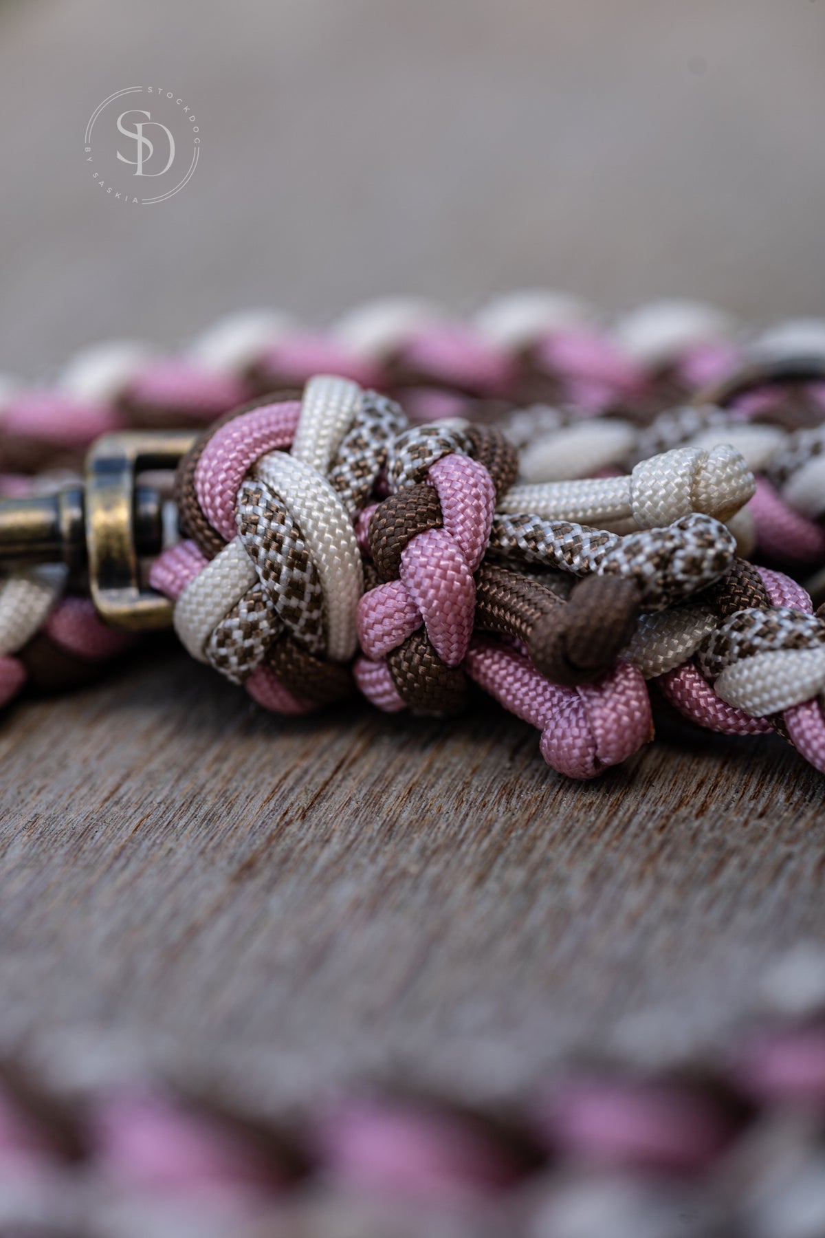 Halsband Friendship und Leine Paris - Braun x Rosa