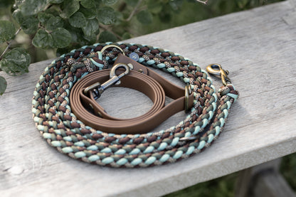 One Shoulder Leine London - Walnuss x Green