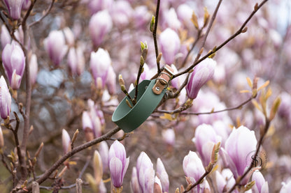 Halsband „Milano“ - Eukalyptus x Camel