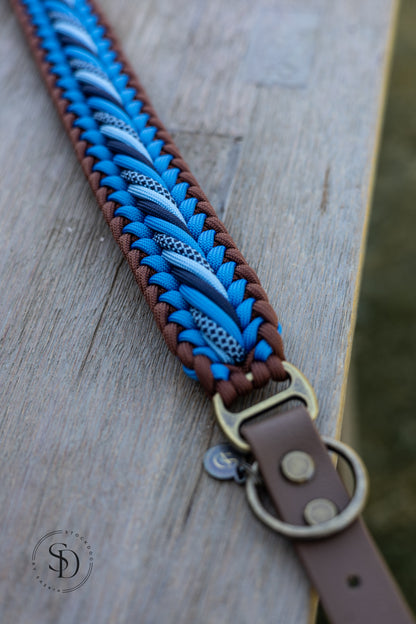 Halsband „Vancouver 2.0“ - Chocolate x Griechisch Blau